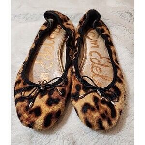 Sam Edelman‎ Womens Shoes Flats Felicia Animal Leopard Print Ballet Slip On 7